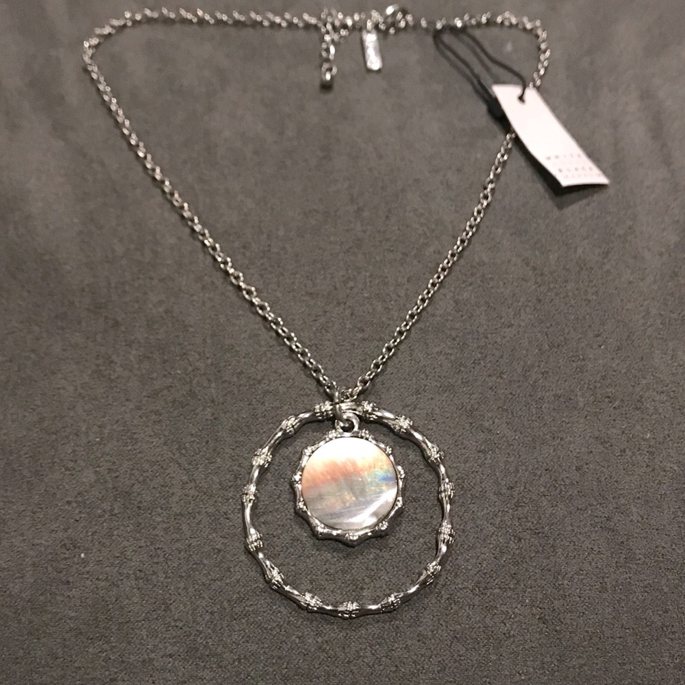 WHBM Mother of Pearl Short Pendant Necklace